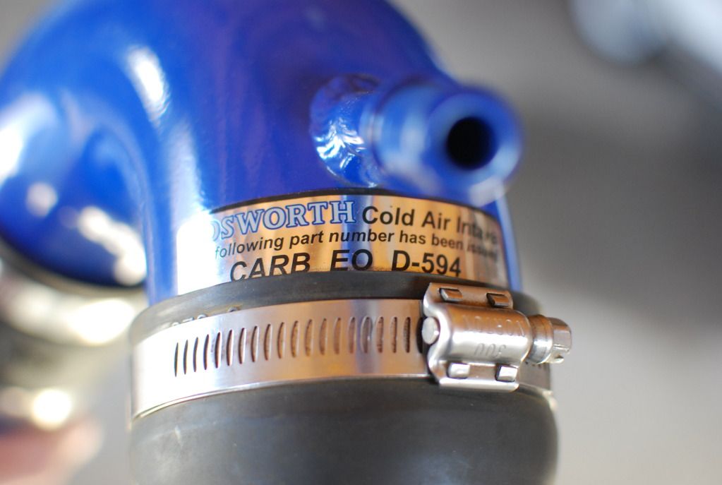 Cosworth Cold Air Intake With Carb EOD stickerexcellent used with new